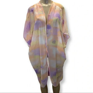 Live 4 Truth Size 3X Pastel Multi Color Swimsuit  Cover Up New